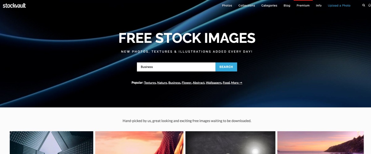 Stock Vault 7 webs para descargar fotos grátis